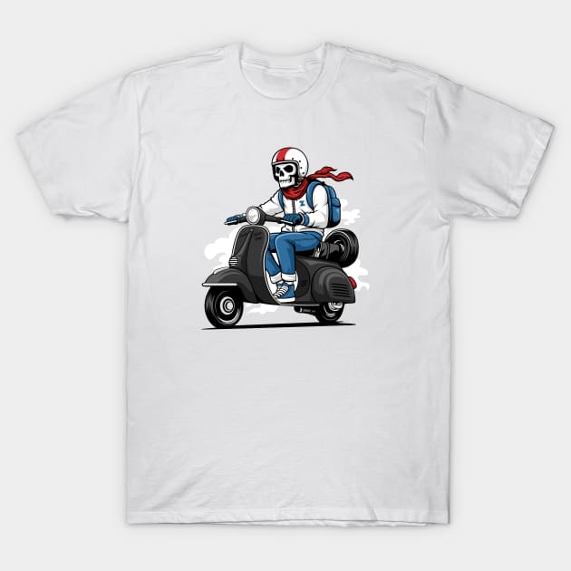 Scooter never dies black T-Shirt by creative.z